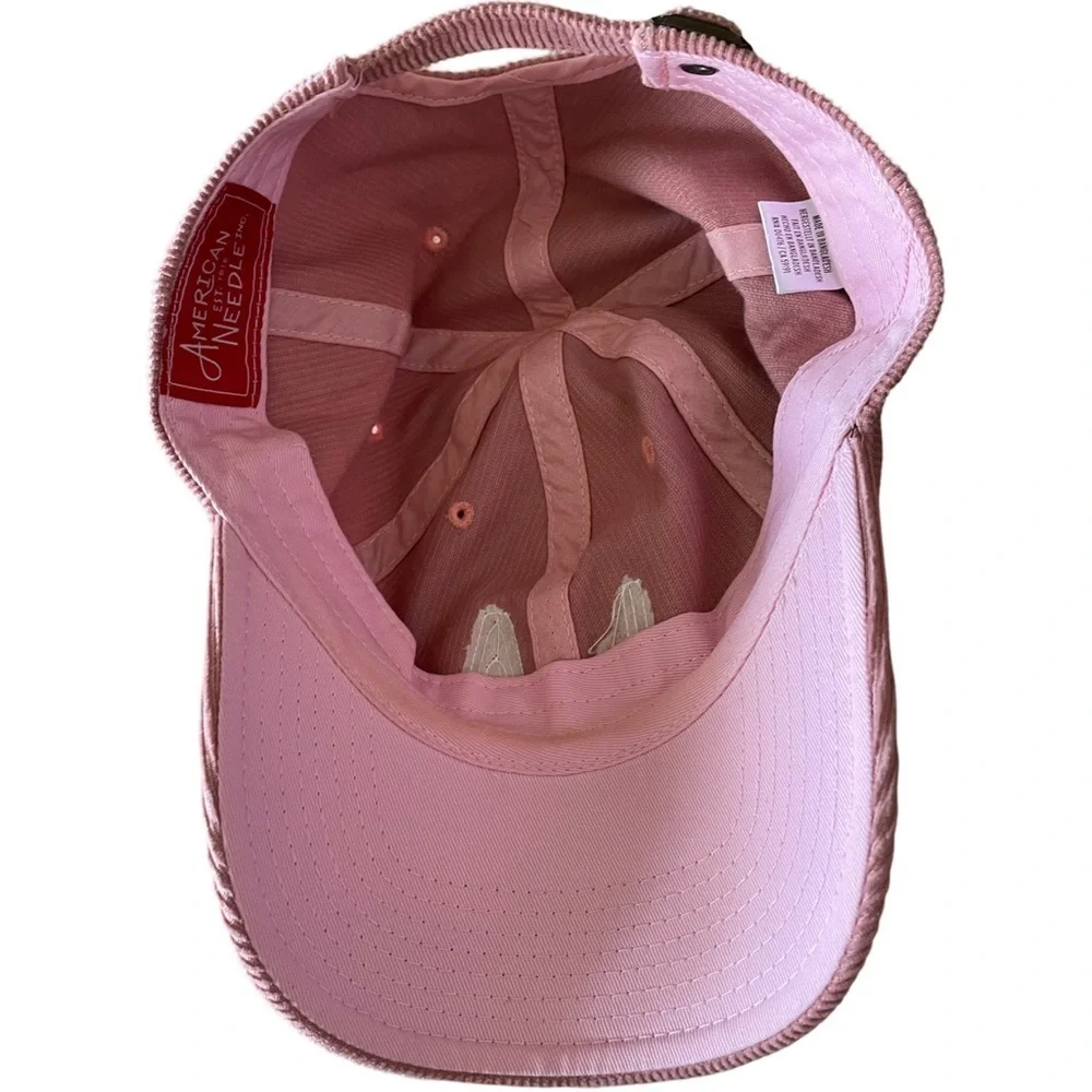 American Needle Pink Corduroy LA Baseball Hat